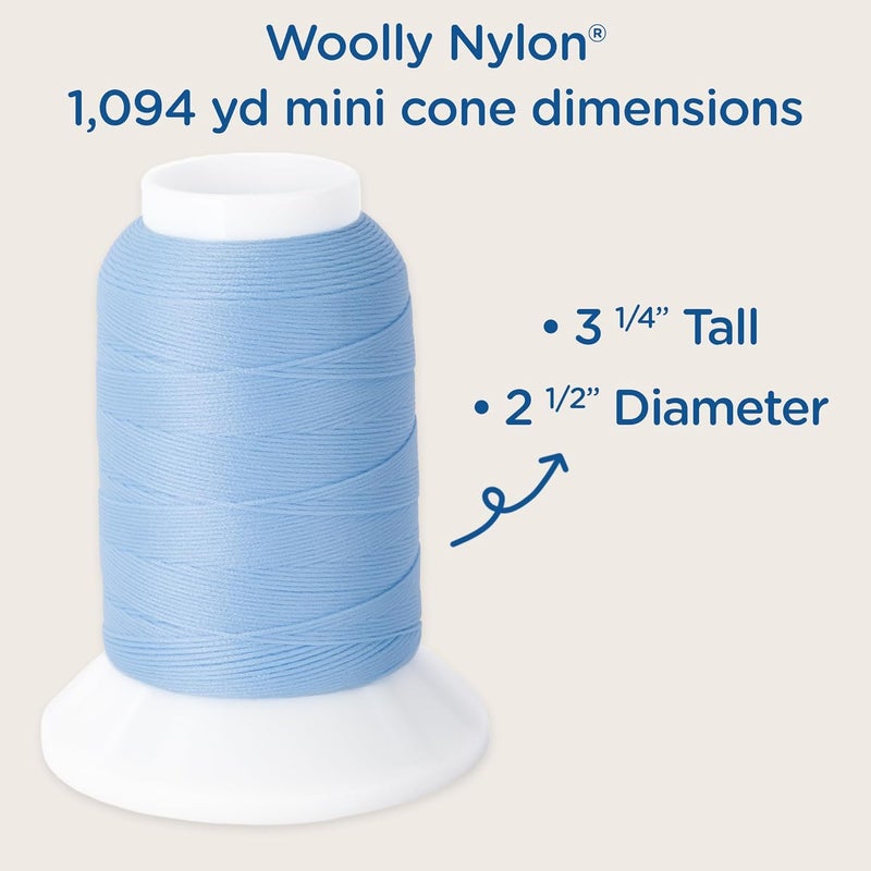 YLI Threads Woolly Nylon – Serger Thread for Stretch & Knit Fabrics – Black - Image 2